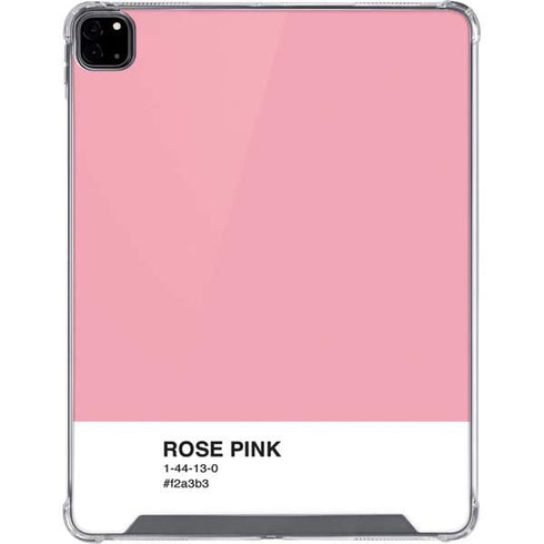 Rose Pink Color Palette iPad Pro 12.9in (2020) Clear Case