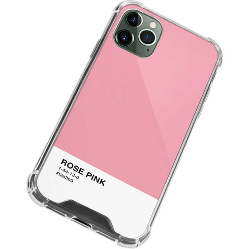 Rose Pink Color Palette iPhone 11 Pro Max Clear Case