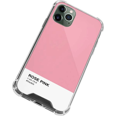 Rose Pink Color Palette iPhone 12 Pro Clear Case