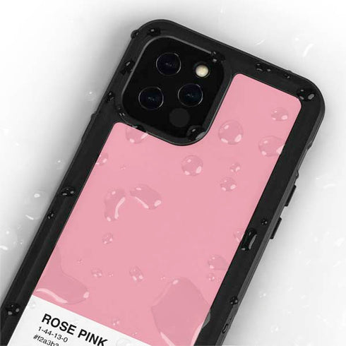 Rose Pink Color Palette iPhone 12 Pro Waterproof Case