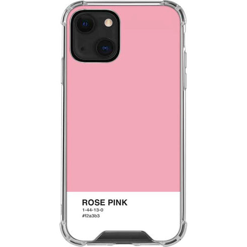 Rose Pink Color Palette iPhone 14 Plus Clear Case