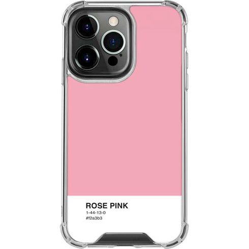 Rose Pink Color Palette iPhone 14 Pro Clear Case