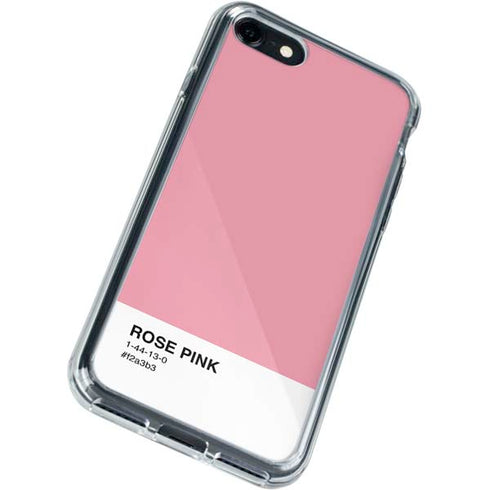 Rose Pink Color Palette iPhone SE (2nd & 3rd Gen) Clear Case