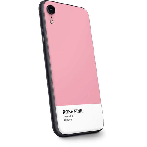 Rose Pink Color Palette iPhone XR Skin