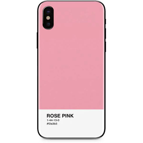 Rose Pink Color Palette iPhone XS Max Skin