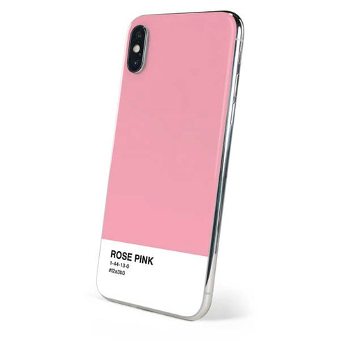 Rose Pink Color Palette iPhone XS Skin