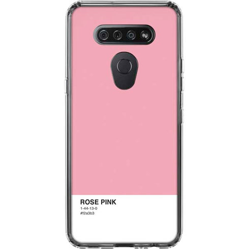 Rose Pink Color Palette LG K51/Q51 Clear Case