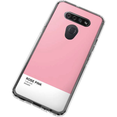 Rose Pink Color Palette LG K51/Q51 Clear Case