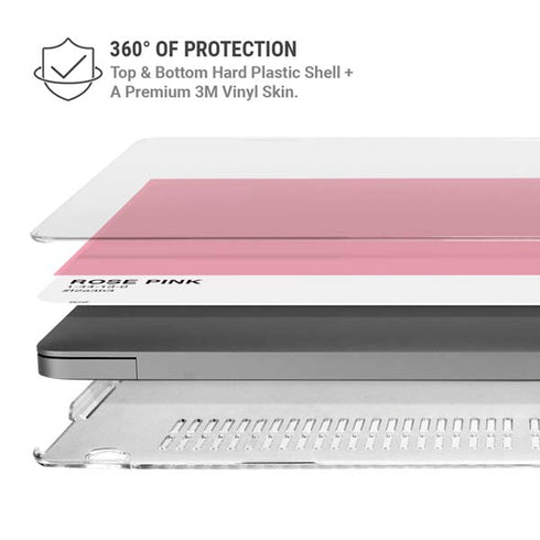 Rose Pink Color Palette MacBook Pro 16in (2021-25) Case plus Skin