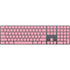 Rose Pink Color Palette Magic Keyboard with Numeric Keypad Skin