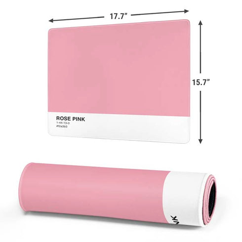Rose Pink Color Palette Gaming Mouse Pad