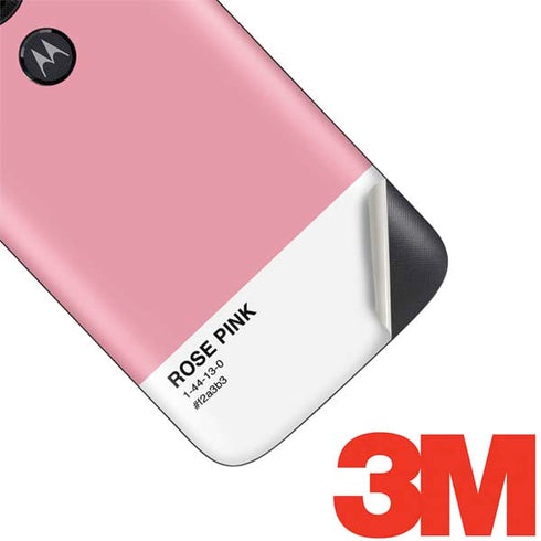 Rose Pink Color Palette Moto E5 Play Skin