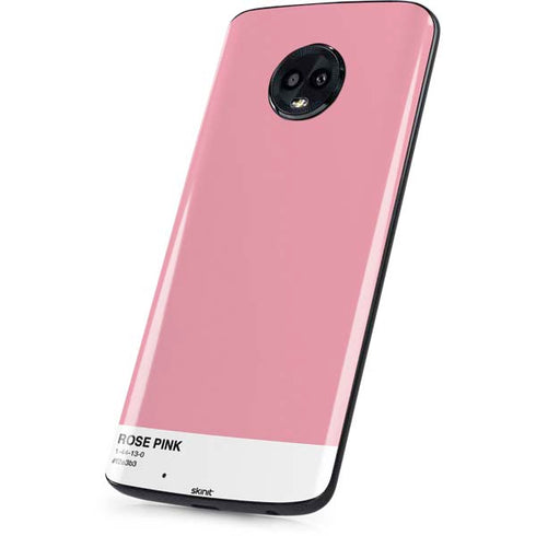 Rose Pink Color Palette Moto G6 Skin