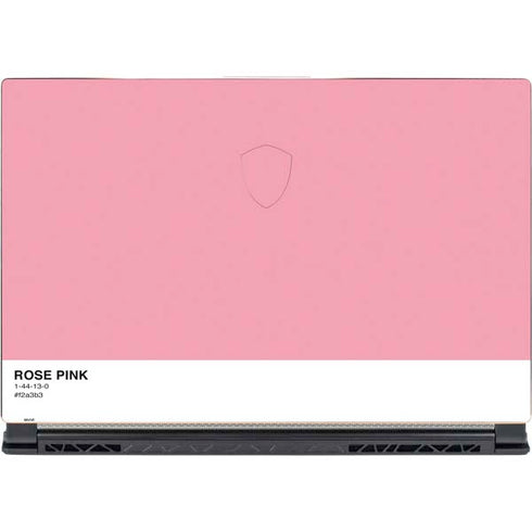 Rose Pink Color Palette MSI GS65 Stealth Laptop Skin