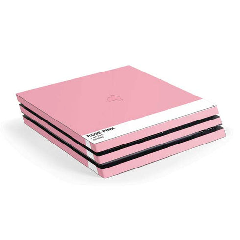 Rose Pink Color Palette PS4 Pro Console Skin