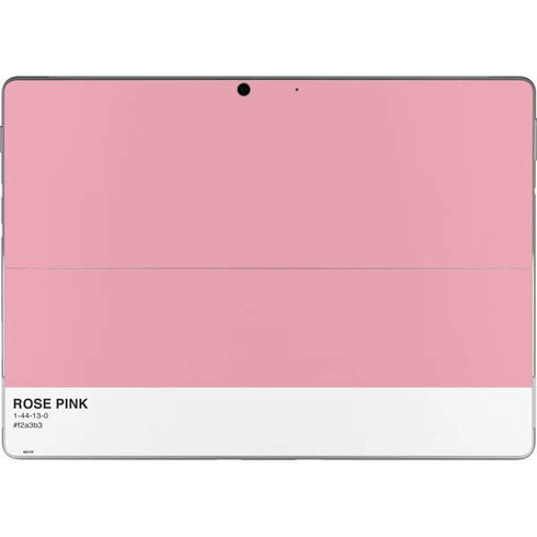 Rose Pink Color Palette Surface Pro 9 Skin