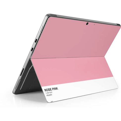 Rose Pink Color Palette Surface Pro 9 Skin