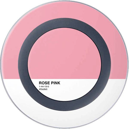 Rose Pink Color Palette Wireless Charger Skin