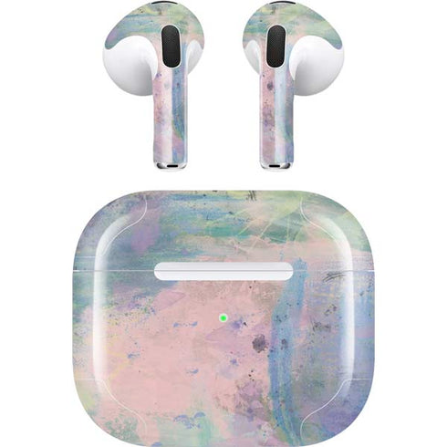 Rose Quartz & Serenity Abstract Apple AirPods (3rd Gen 2021) Skin