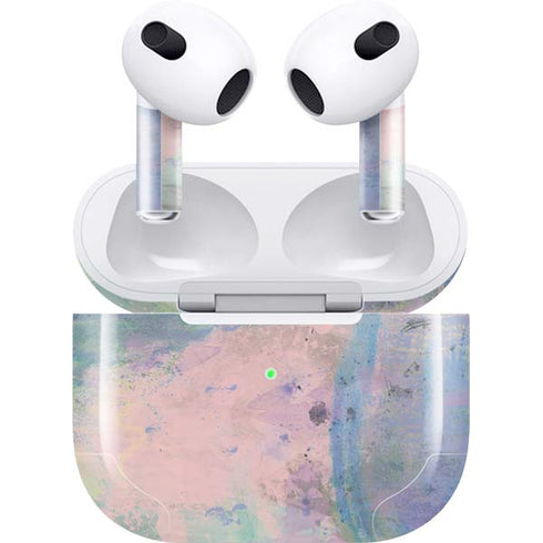Rose Quartz & Serenity Abstract Apple AirPods (3rd Gen 2021) Skin