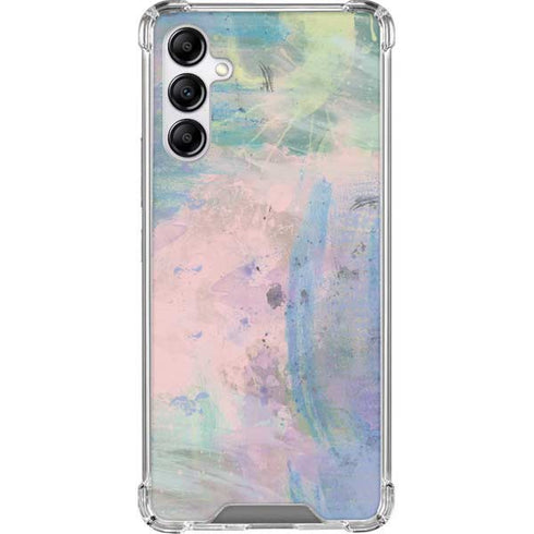 Rose Quartz & Serenity Abstract Galaxy A14 5G Clear Case