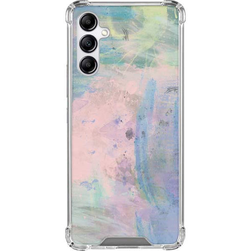 Rose Quartz & Serenity Abstract Galaxy A15 5G Clear Case