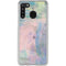 Rose Quartz & Serenity Abstract Galaxy A21 Clear Case
