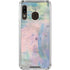 Rose Quartz & Serenity Abstract Galaxy A30 Clear Case