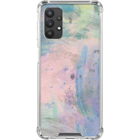 Rose Quartz & Serenity Abstract Galaxy A32 5G Clear Case