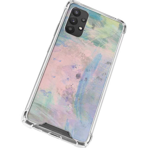 Rose Quartz & Serenity Abstract Galaxy A32 5G Clear Case