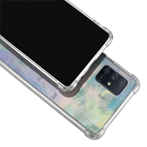 Rose Quartz & Serenity Abstract Galaxy A51 5G Clear Case