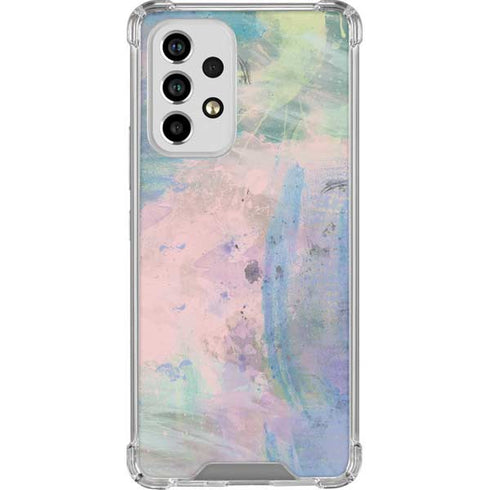 Rose Quartz & Serenity Abstract Galaxy A53 5G Clear Case