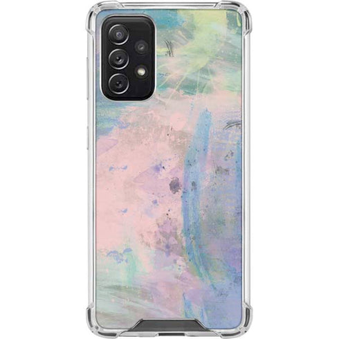 Rose Quartz & Serenity Abstract Galaxy A72 5G Clear Case
