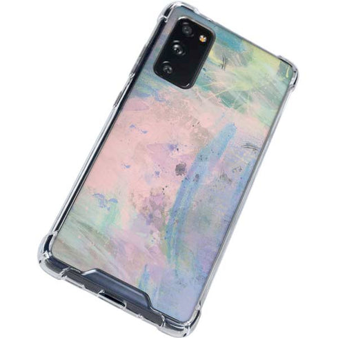 Rose Quartz & Serenity Abstract Galaxy S20 FE Clear Case