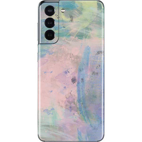 Rose Quartz & Serenity Abstract Galaxy S21 5G Skin