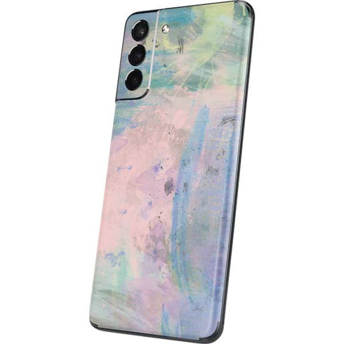 Rose Quartz & Serenity Abstract Galaxy S21 5G Skin