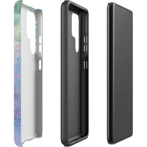Rose Quartz & Serenity Abstract Galaxy S22 Ultra Pro Case