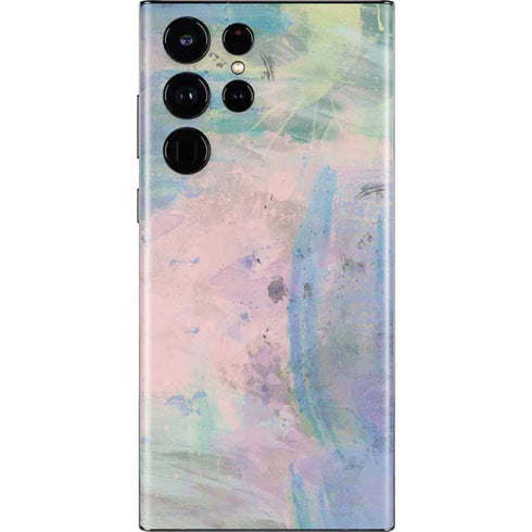Rose Quartz & Serenity Abstract Galaxy S22 Ultra Skin