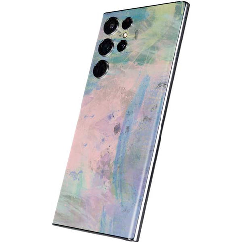 Rose Quartz & Serenity Abstract Galaxy S22 Ultra Skin