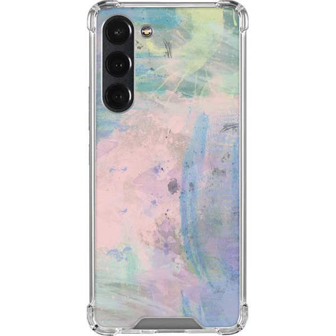 Rose Quartz & Serenity Abstract Galaxy S23 Plus Clear Case