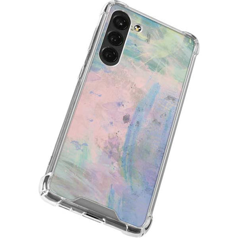 Rose Quartz & Serenity Abstract Galaxy S23 Plus Clear Case