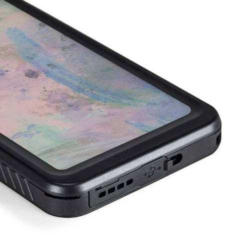 Rose Quartz & Serenity Abstract Galaxy S23 Plus Waterproof Case