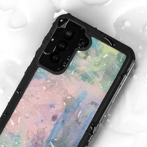 Rose Quartz & Serenity Abstract Galaxy S23 Plus Waterproof Case
