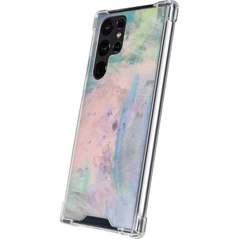 Rose Quartz & Serenity Abstract Galaxy S24 Ultra Clear Case