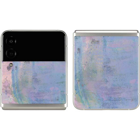 Rose Quartz & Serenity Abstract Galaxy Z Flip3 5G Skin