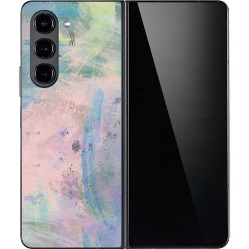 Rose Quartz & Serenity Abstract Galaxy Z Fold5 5G Skin