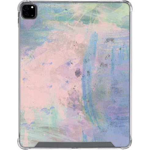 Rose Quartz & Serenity Abstract iPad Pro 12.9in (2020) Clear Case