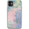 Rose Quartz & Serenity Abstract iPhone 11 Clear Case