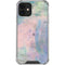Rose Quartz & Serenity Abstract iPhone 12 Clear Case
