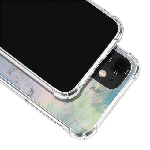 Rose Quartz & Serenity Abstract iPhone 12 Clear Case